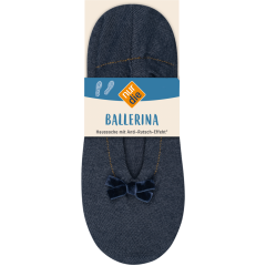 nur die Damen Ballerina Haussocke jeansmelange Gr. 39-42 