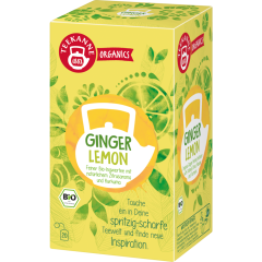 Teekanne Bio Organics Ginger Lemon Bio-Ingwertee 20 Teebeutel 
