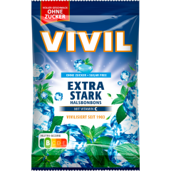 VIVIL Extra Stark Halsbonbons ohne Zucker 132 g 