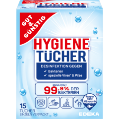 GUT&GÜNSTIG Hygienetücher in Sachets 15 Stück 