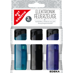 GUT&GÜNSTIG Feuerzeuge 3 Stück 