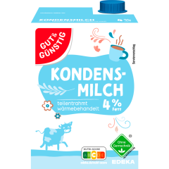 GUT&GÜNSTIG Kondensmilch 4% Fett 340 g 