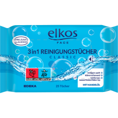 elkos FACE Reinigungstücher classic 3 in 1 25 Stück 