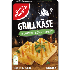 GUT&GÜNSTIG Grill- und Pfannenkäse Kräuter 45% Fett i. Tr. 2 x 75 g 