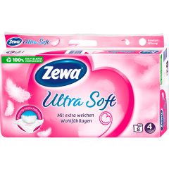 Zewa Ultra Soft Toilettenpapier 4-lagig 8 x 150 Blatt 