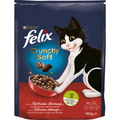 felix Crunchy & Soft Rind, Huhn & Gemüse 950 g 