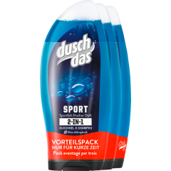 duschdas Sport 2in1 Duschgel & Shampoo 3 x 250 ml 