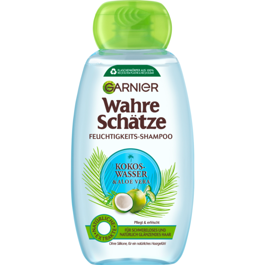 Garnier Wahre Schätze Kokoswasser & Aloe Vera Feuchtigkeits-Shampoo 250 ml 
