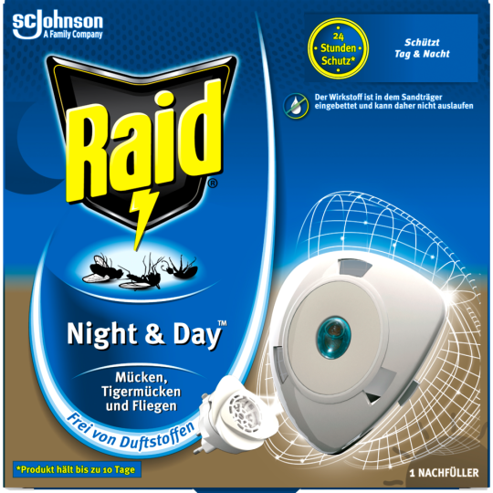Raid Night & Day Trio Insektenstecker Nachfüller 