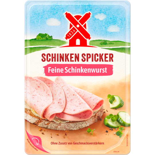 Rügenwalder Mühle Schinken Spicker Feine Schinkenwurst 80 g 