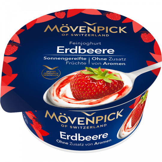 MÖVENPICK Feinjoghurt Erdbeere 14 % Fett 150 g 