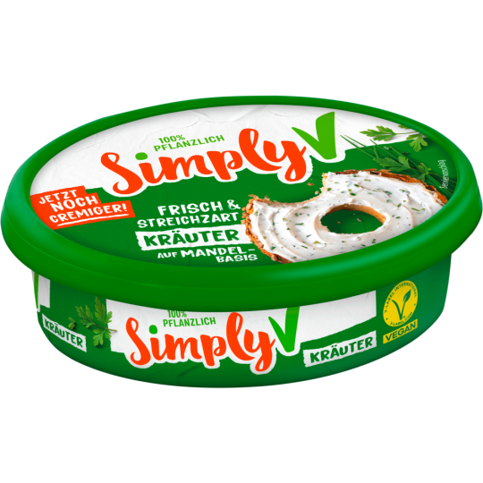 Simply V Veganer Streichgenuss Gartenkräuter 150 g 