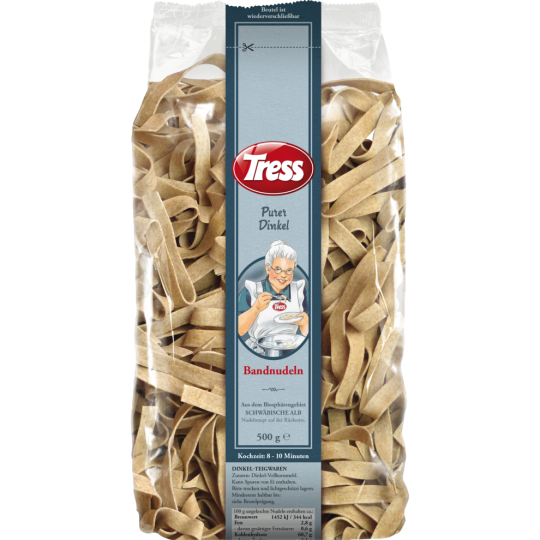 Tress Purer Dinkel Bandnudeln 500 g 