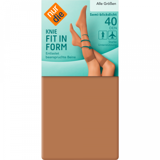 nur die Knie Fit in Form 40 den schwarz 