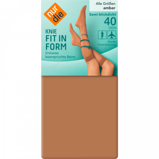 nur die Knie Fit in Form 40 den amber 