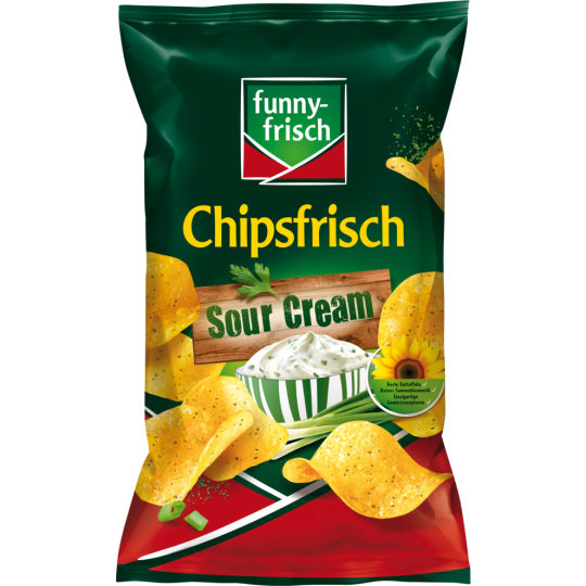 funny-frisch Chipsfrisch Sour Cream & Wild Onion 175 g 