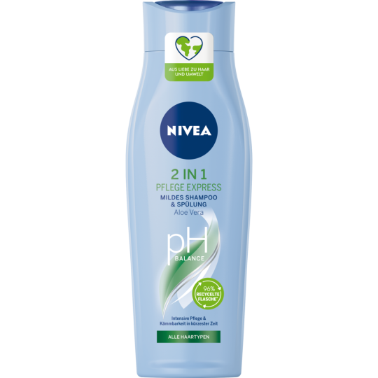 NIVEA 2 in 1 Pflege Express mildes Shampoo & Spülung 250 ml 