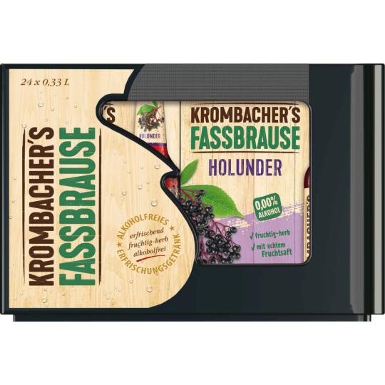 Krombacher Fassbrause Holunder 0,33 l 