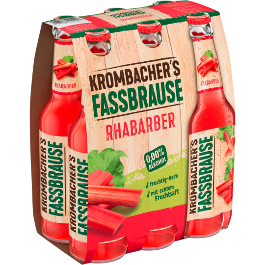 Krombacher Fassbrause Rhabarber 0,33 l 