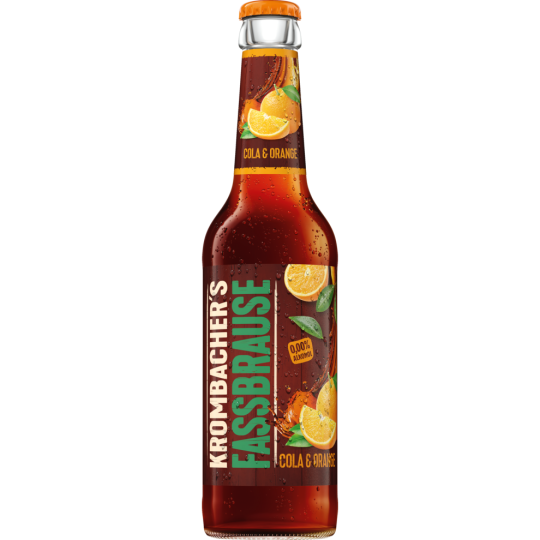 Krombacher Fassbrause Cola & Orange 0,33 l 