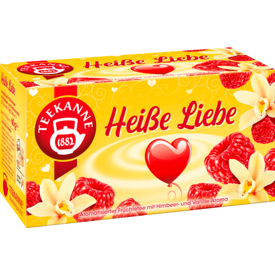 Teekanne Heisse Liebe 20 Teebeutel 