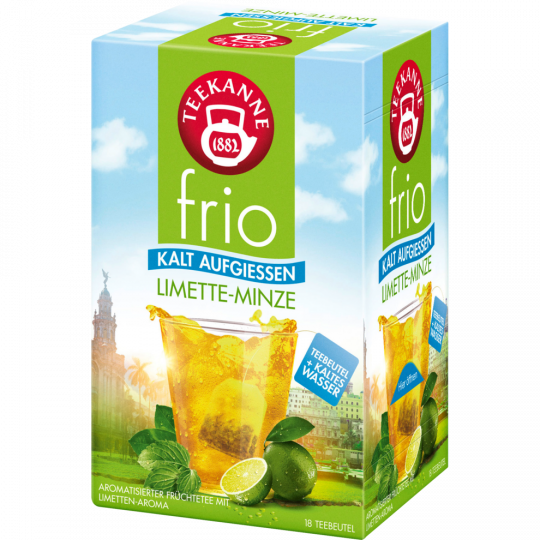 Teekanne Frio Limette-Minze 18 Teebeutel 