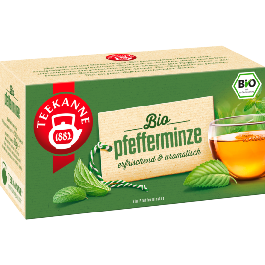 Teekanne Bio Minze 18 Teebeutel 