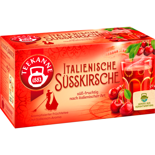Teekanne Italienische Süßkirsche 20 Teebeutel 