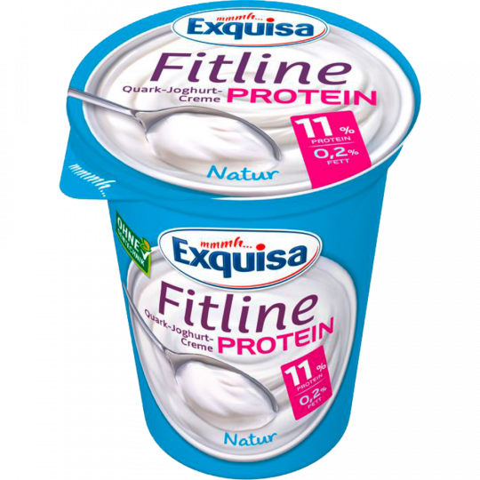 Exquisa Fitline Quark-Joghurt-Creme Protein Natur 0,2 % Fett 400 g 