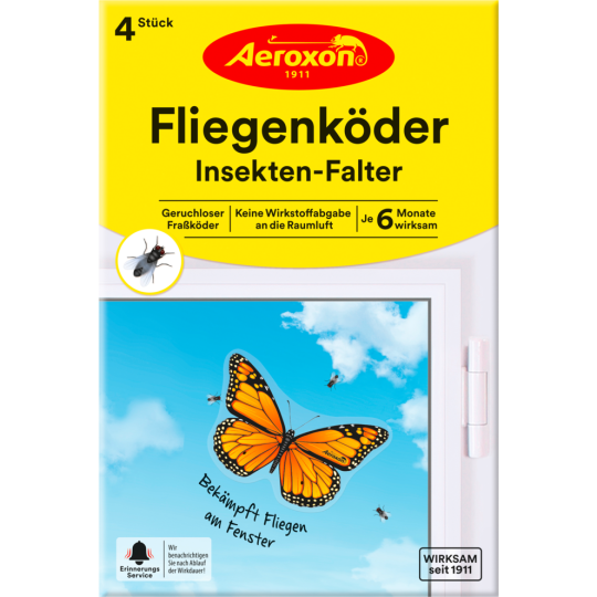 Aeroxon Fliegenköder Insekten-Falter 4 Stück 