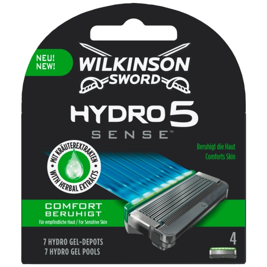 Wilkinson Hydro5 Sense Comfort Klingen 4 Stück 