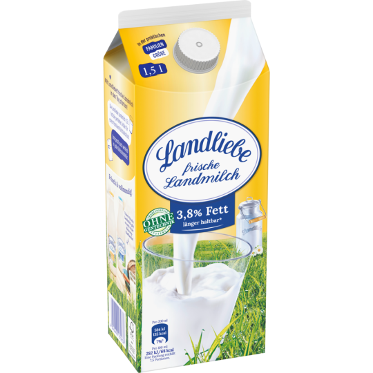 Landliebe frische Landmilch länger haltbar 3,8 % Fett 1,5 l 