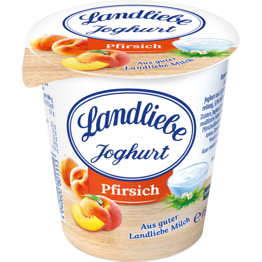 Landliebe Joghurt mit erlesenen Pfirsichen 3,8 % Fett 150 g 