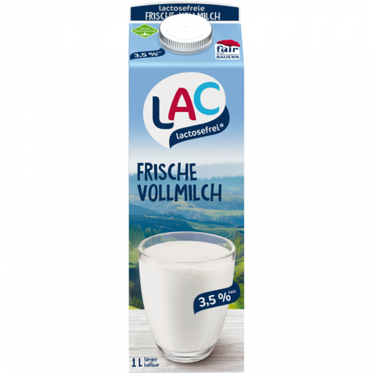 Schwarzwaldmilch LAC lactosefrei frische Vollmilch 3,5 % Fett 1 l 