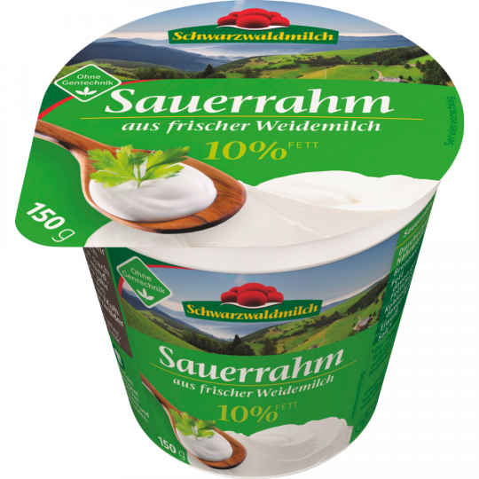 Schwarzwaldmilch Sauerrahm 10 % Fett 150 g 