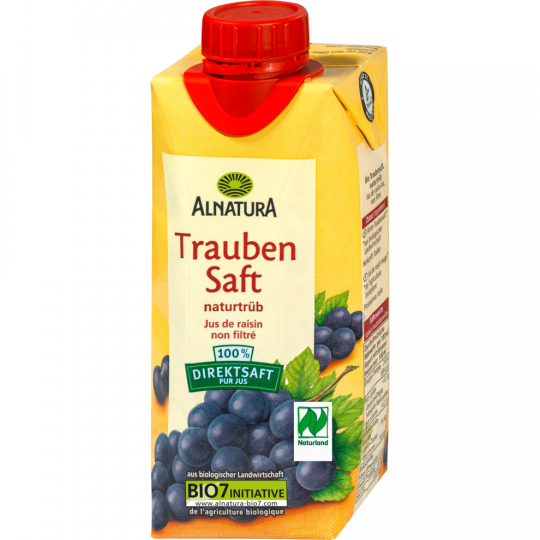 Alnatura Bio Trauben Saft naturtrüb 0,33 l 
