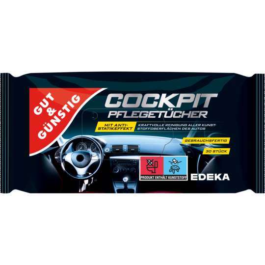GUT&GÜNSTIG Cockpitreinigungstücher 30 Stück 
