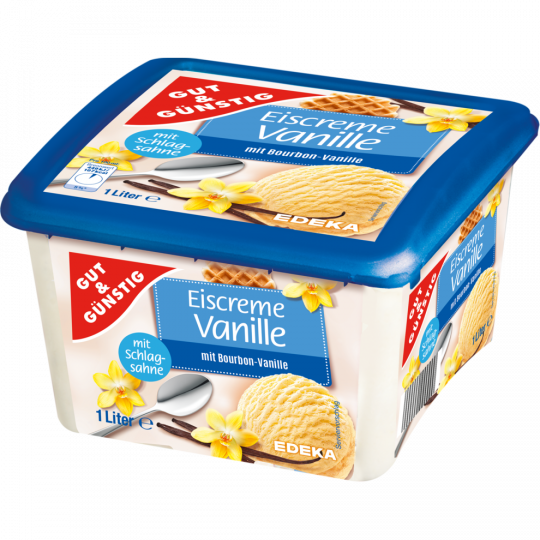 GUT&GÜNSTIG Eiscreme Vanille 1000 ml 