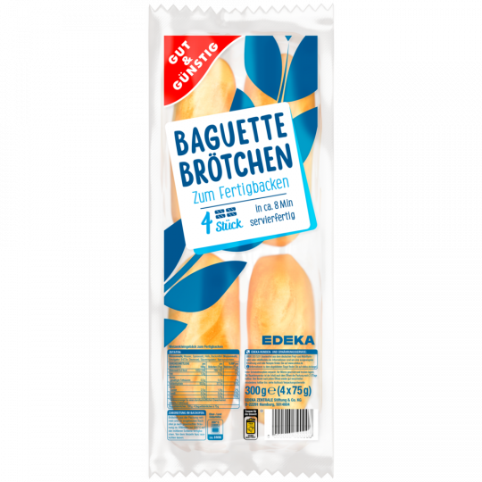 GUT&GÜNSTIG Baguettebrötchen 300 g 