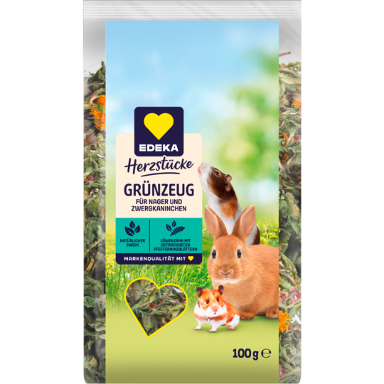 EDEKA Grünzeug Natürlicher Snack für alle Nager 100 g 