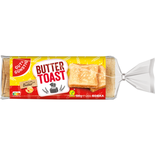 GUT&GÜNSTIG Buttertoast 500 g 