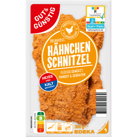 GUT&GÜNSTIG Hähnchenschnitzel 300 g 