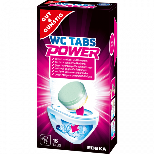 GUT&GÜNSTIG WC Tabs Power 16 x 25 g 