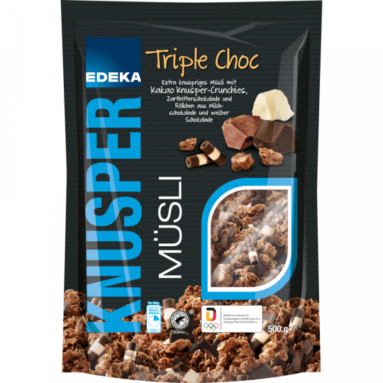 EDEKA Knuspermüsli Triple Choc 500 g 