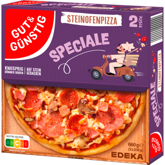 GUT&GÜNSTIG Steinofenpizza Speciale 660 g 