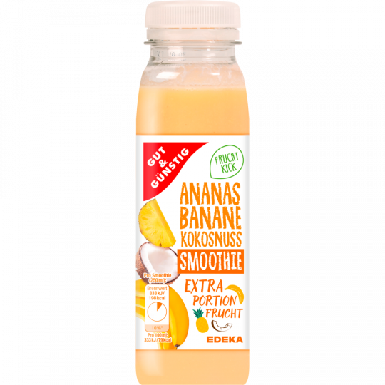 GUT&GÜNSTIG Smoothie Ananas-Banane-Kokusnuss 250 ml 
