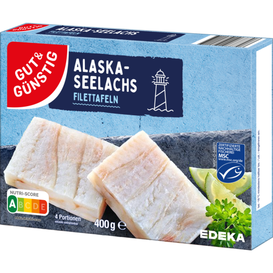 GUT&GÜNSTIG Alaska-Seelachsfilets 400 g 
