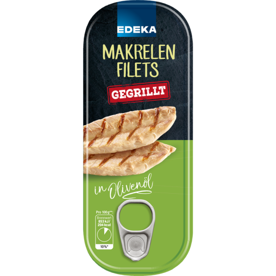 EDEKA Gegrillte Makrelenfilets, in Olivenöl 120 g 