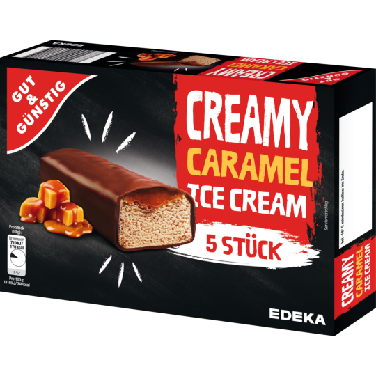 GUT&GÜNSTIG Creamy Caramel Ice Cream 5 x 70ml 