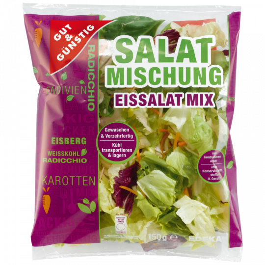 GUT&GÜNSTIG Salatmischung Eissalat-Mix 150 g 